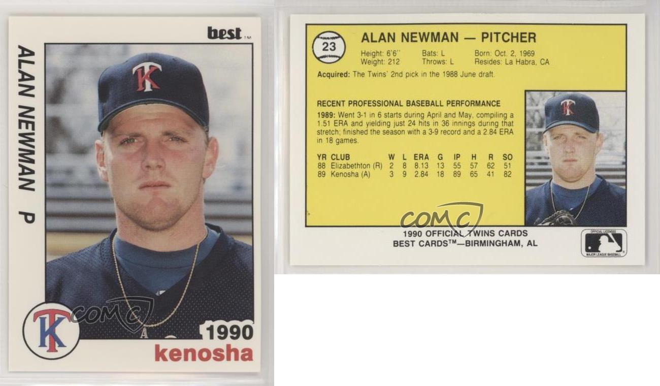 1990 Best Kenosha Twins Alan Newman #23 haute qualité