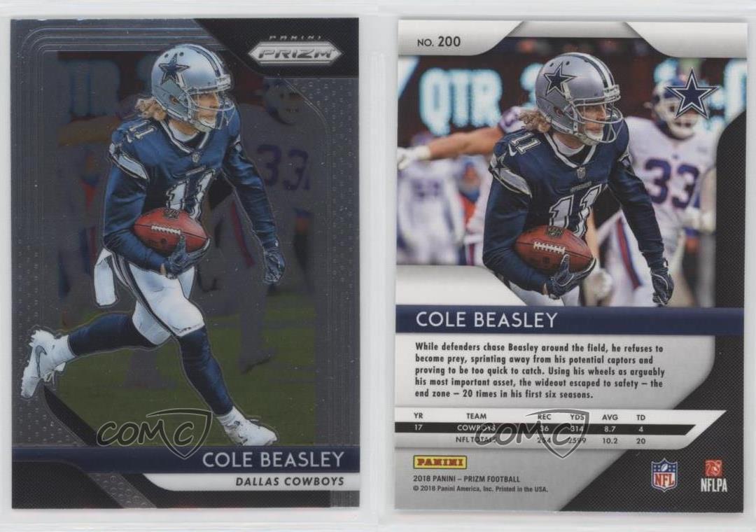 Cole Beasley 2018 Panini Prizm #200 Dallas Cowboys