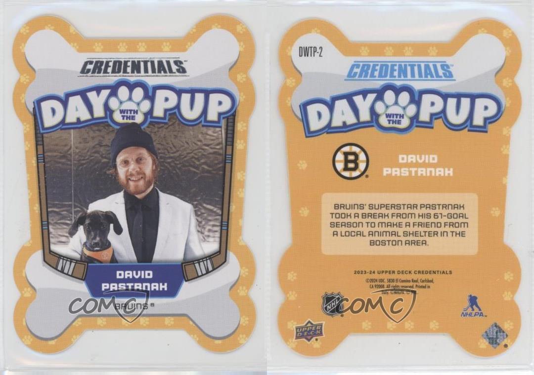 2023-24 Upper Deck Credentials Day with the Pup David Pastrnak #DWTP-2 - Picture 3 of 3