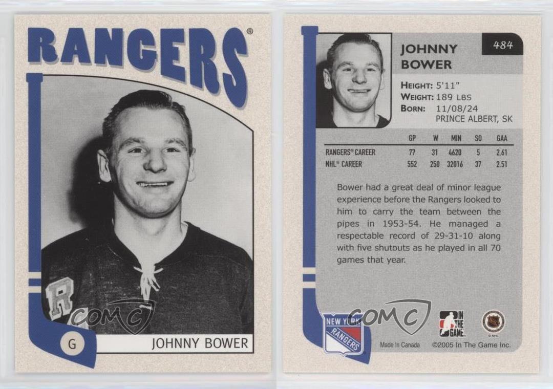 2004-05 ITG Franchises Update Edition Johnny Bower #484 HOF - Picture 4 of 4