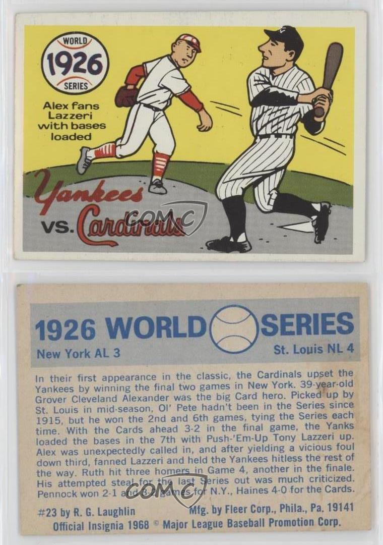 1970 Fleer Laughlin World Series - [Base] #23 - 1926 World Series