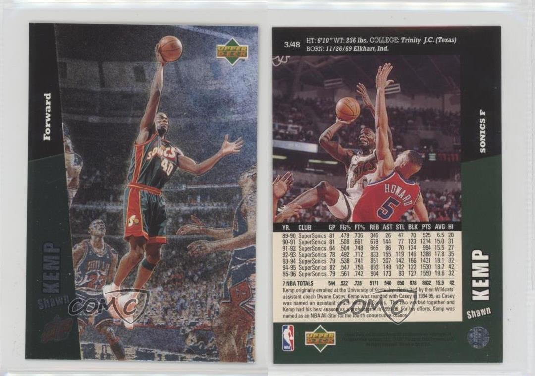 1996-97 Upper Deck Folz Vending Machine Minis Shawn Kemp #3 - Picture 4 of 4