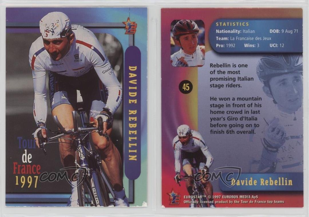 Eurobox Eurostar Tour de France Davide Rebellin 1997 le plus cher #45
