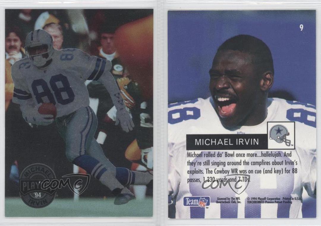 1994 Playoff Football Card #266 Michael Irvin
