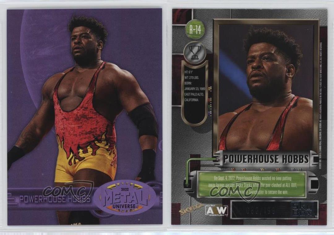 2022 Skybox Metal Universe AEW All Elite Wrestling /199 Powerhouse Hobbs #R-14