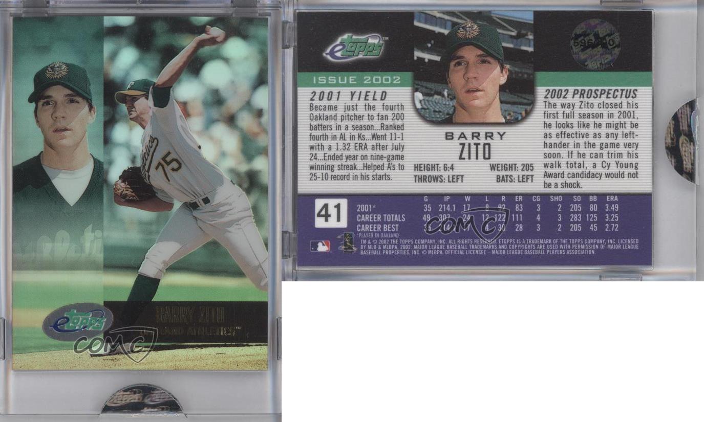2002 eTopps /3590 Barry Zito #41 - Picture 4 of 4