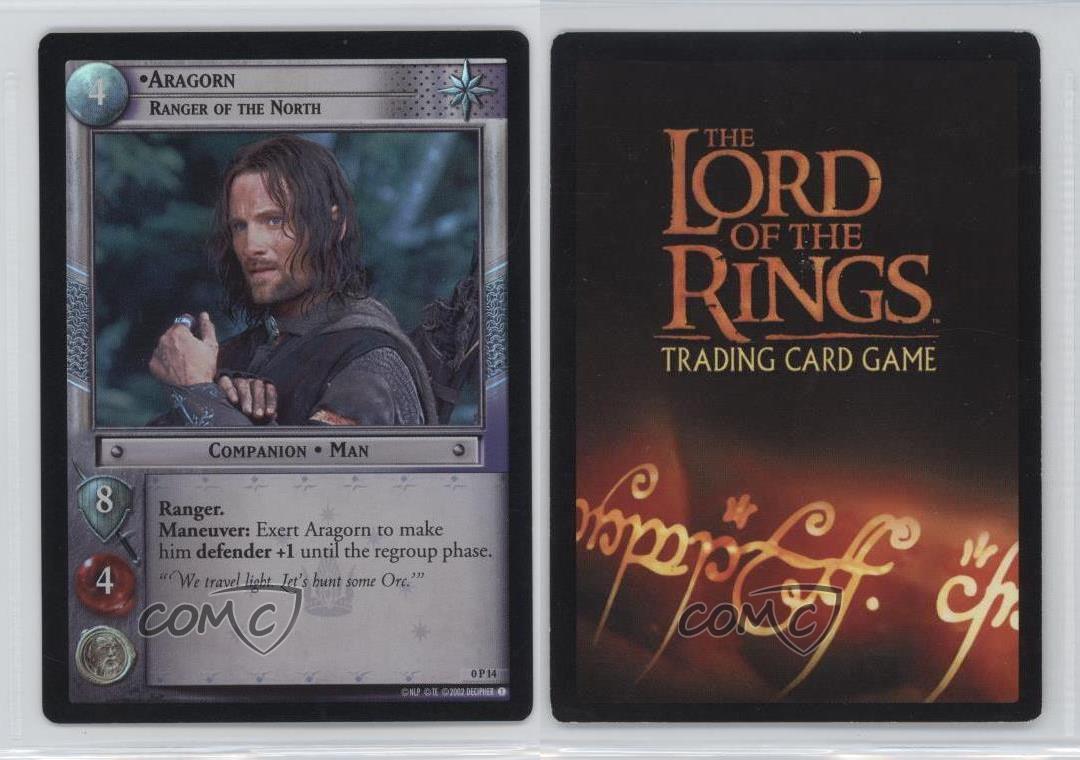LOTR TCG Aragorn Ranger of the North 0P14 PROMO FOIL Lord of the Rings NEAR MINT