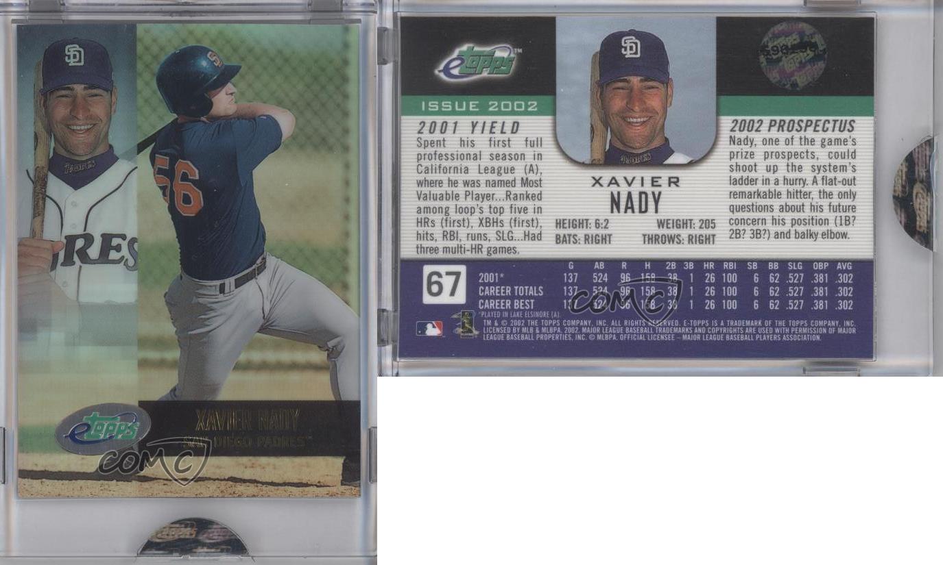 2002 eTopps /4000 Xavier Nady #67 - Picture 4 of 4