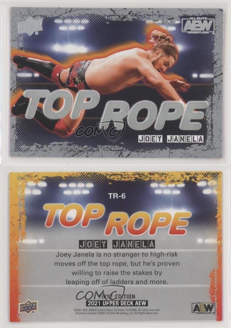 2021 Upper Deck AEW All Elite Wrestling Top Rope Silver Joey Janela Rookie RC