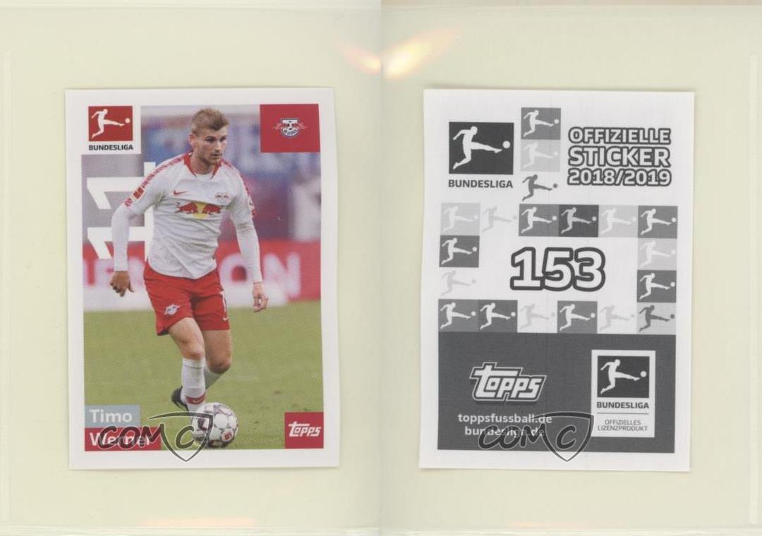 Sticker 153 TOPPS Bundesliga 2018/2019 Timo Werner 