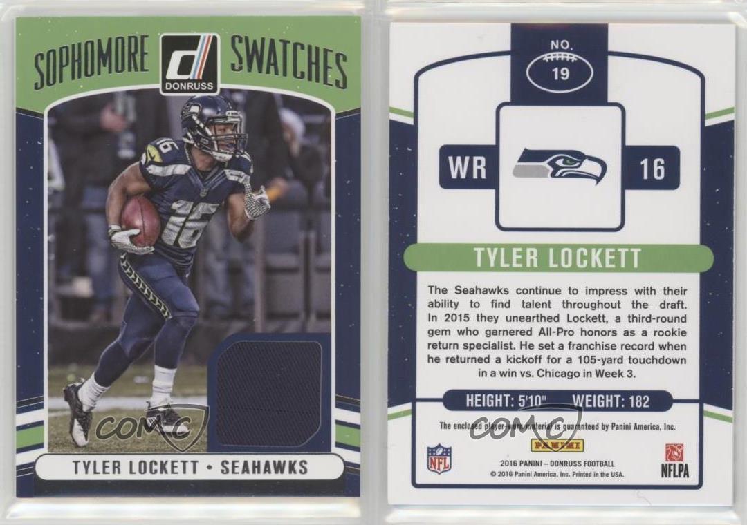 2016 Donruss Sophomore Swatches Tyler Lockett Jersey Relic #19