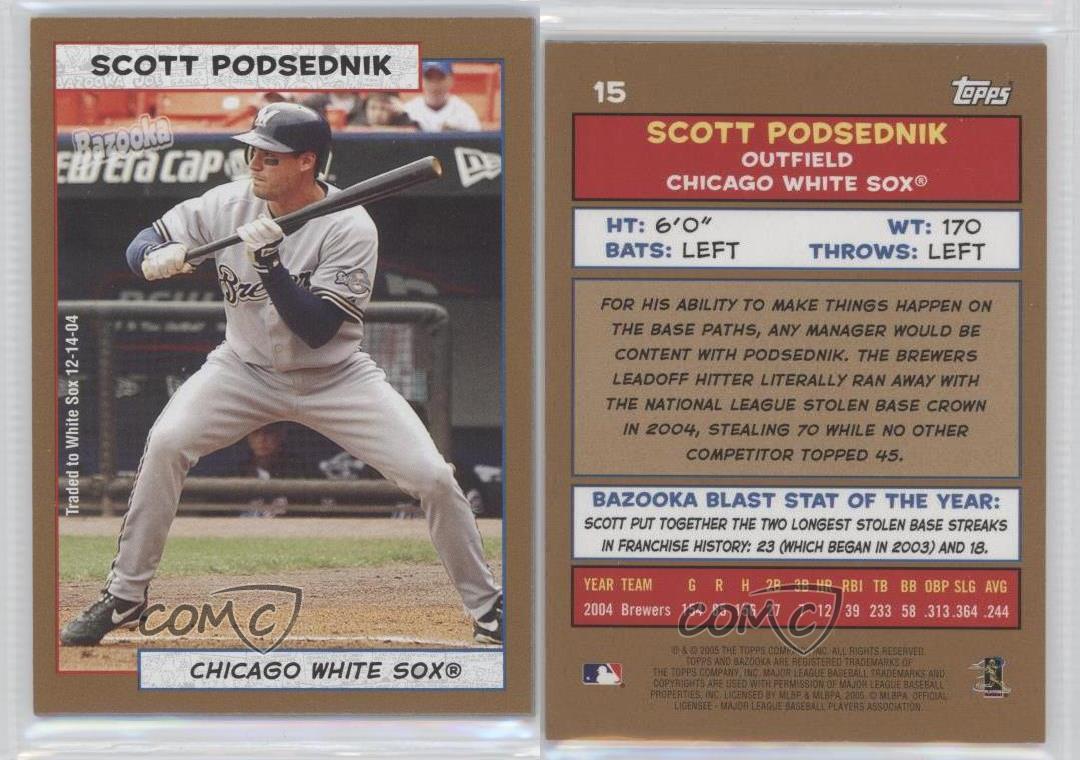 Scott Podsednik 2005 Bazooka BASEBALL #15 Chicago White Sox