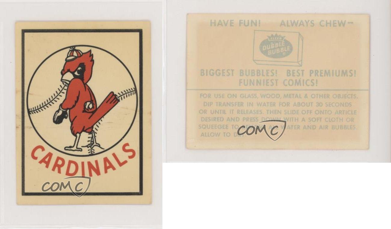 1961 ST LOUIS CARDINALS FLEER TEAM LOGO DECALS *5727 - OPC Baseball.com