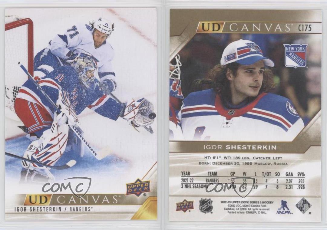 2022-23 Upper Deck Series 2 UD Canvas Igor Shesterkin #C175