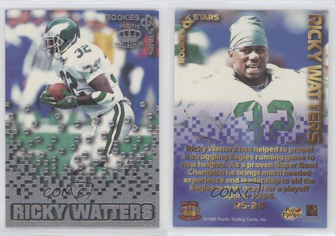 1995 Pacific Triple Folders Rookies & Stars Silver Ricky Watters #RS-26