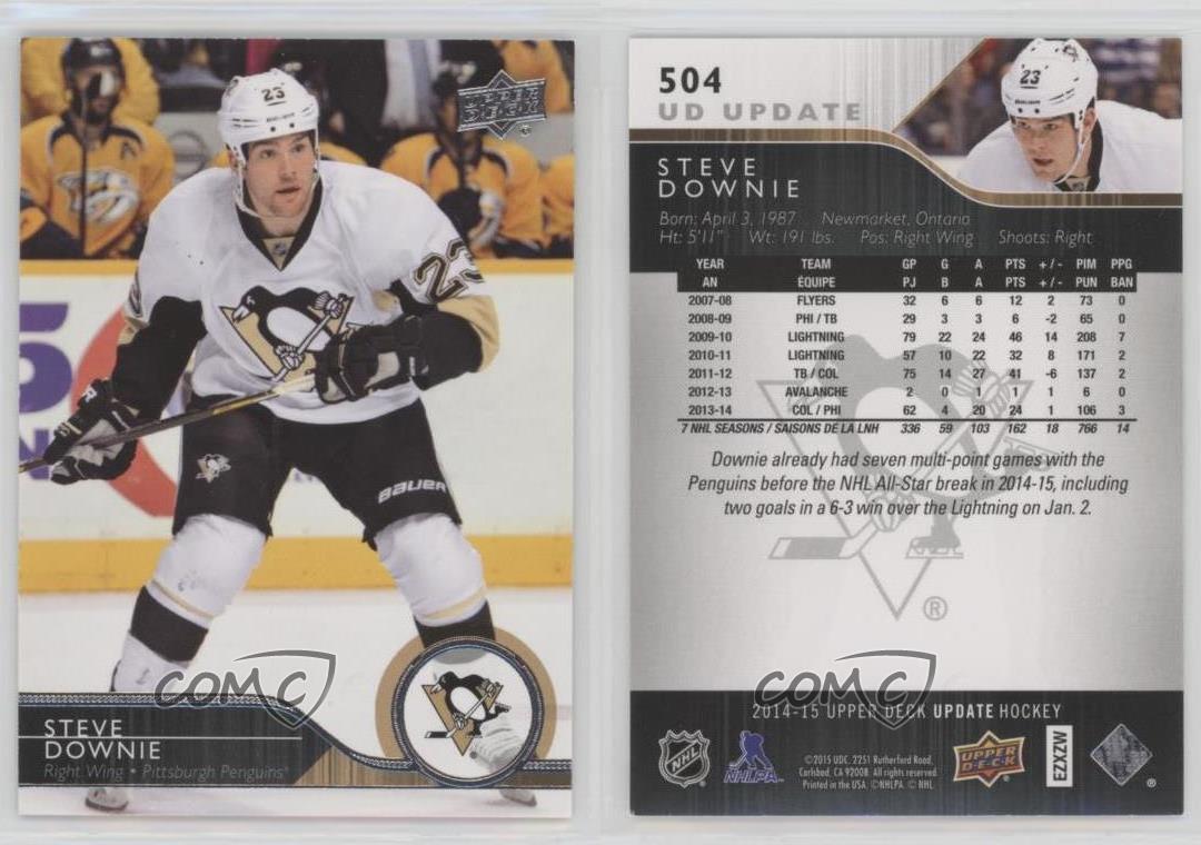2014-15 SP Authentic Upper Deck Update Steve Downie #504 - Bild 3 von 3