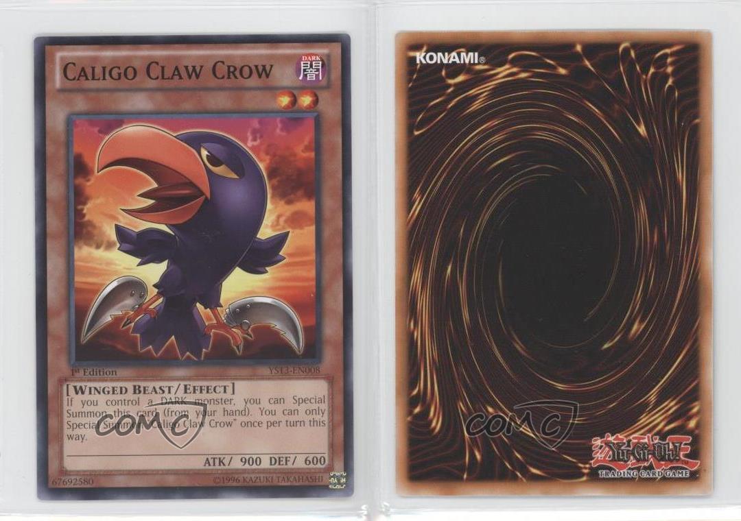 2013 YS13EN008 Caligo Claw Crow YuGiOh Card eBay