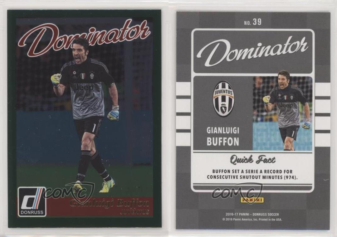 2016 Donruss Soccer Dominator #39 Gianluigi Buffon Juventus 