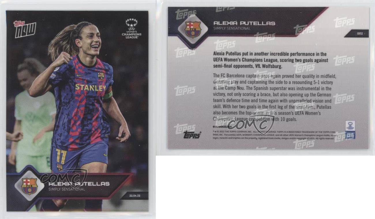 2021-22 Topps Now Women's UCL /3690 Alexia Putellas #002 Rookie RC - Bild 6 von 7
