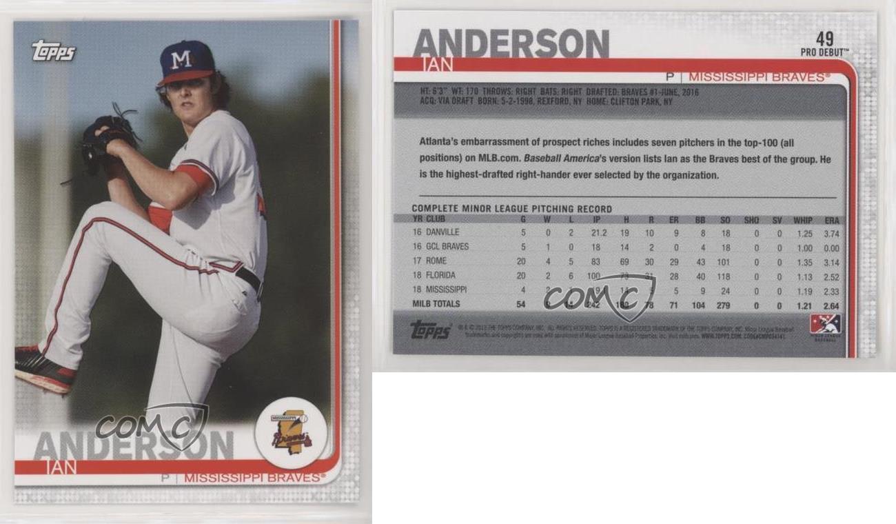  2019 Topps Pro Debut #49 Ian Anderson Mississippi