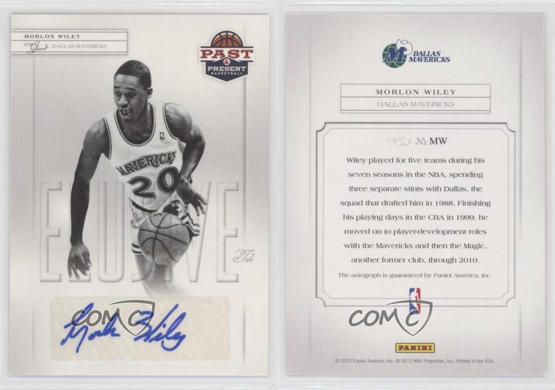 2011-12 Past & Present Elusive Ink Morlon Wiley #MW Auto - Bild 3 von 4