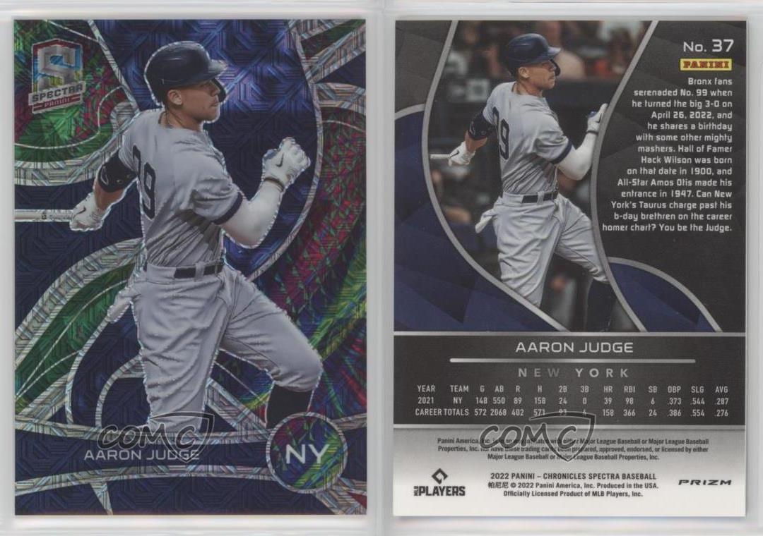 2022 Panini Chronicles - Spectra Meta #37 Aaron Judge for sale 