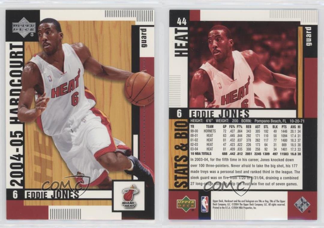 Eddie Jones - Miami Heat (NBA Basketball Card) 2004-05 Upper Deck