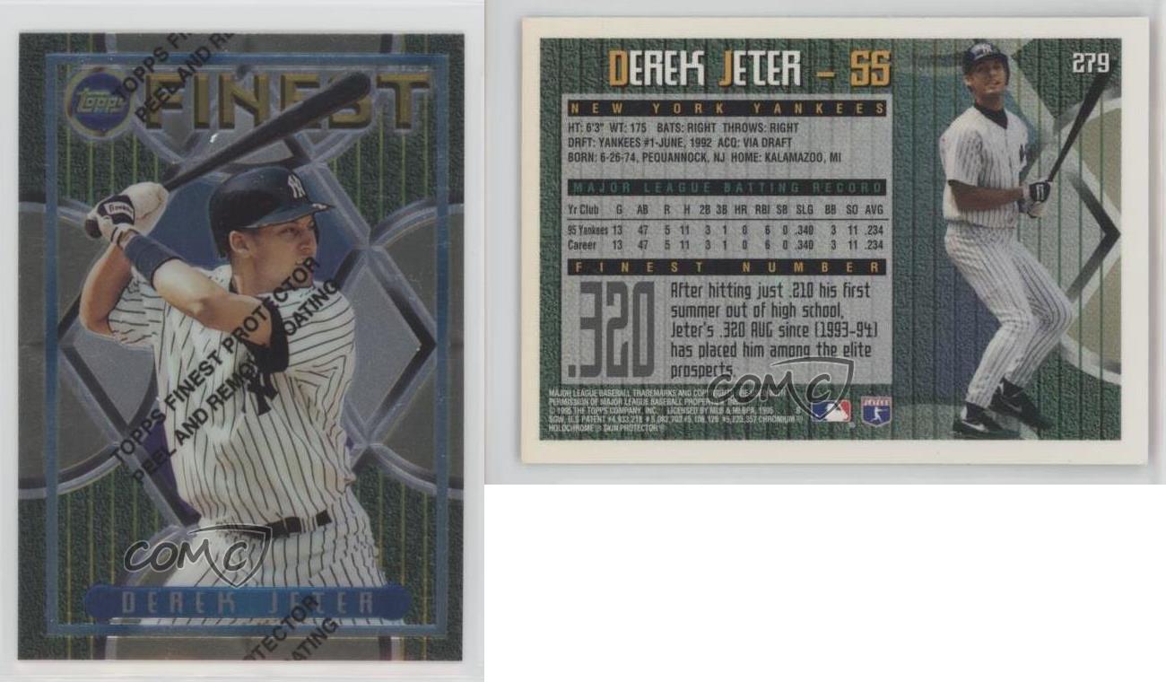 1995 Topps Finest Derek Jeter #279 HOF - Picture 7 of 7