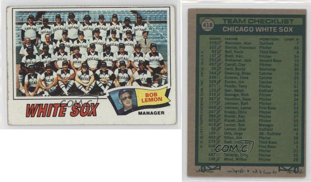 1977-78 Bob Lemon Game Worn & Signed Chicago White Sox Manager's, Lot  #60417