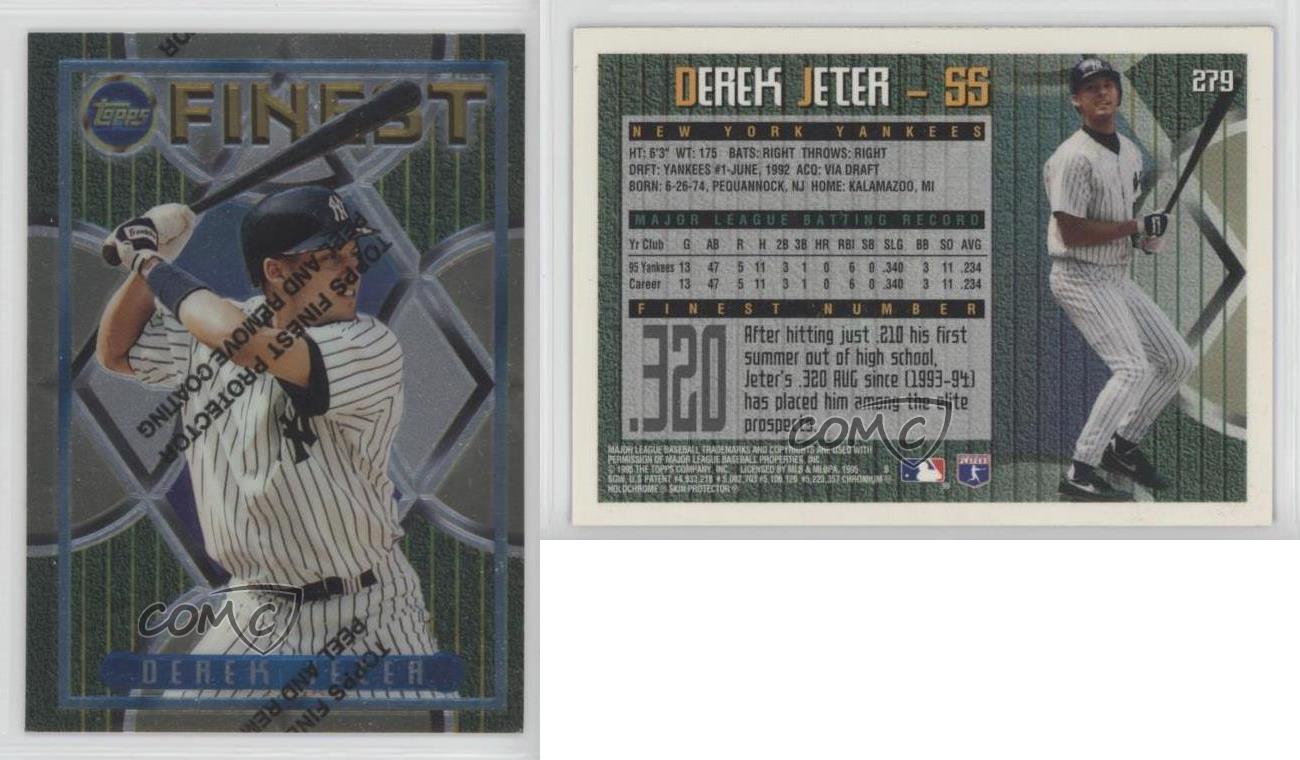 1995 Topps Finest Derek Jeter #279 HOF - Picture 4 of 7