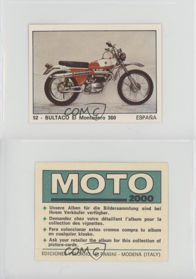 1972-73 Panini Moto 2000 Album Stickers Bultaco El Montadero 360 #52 