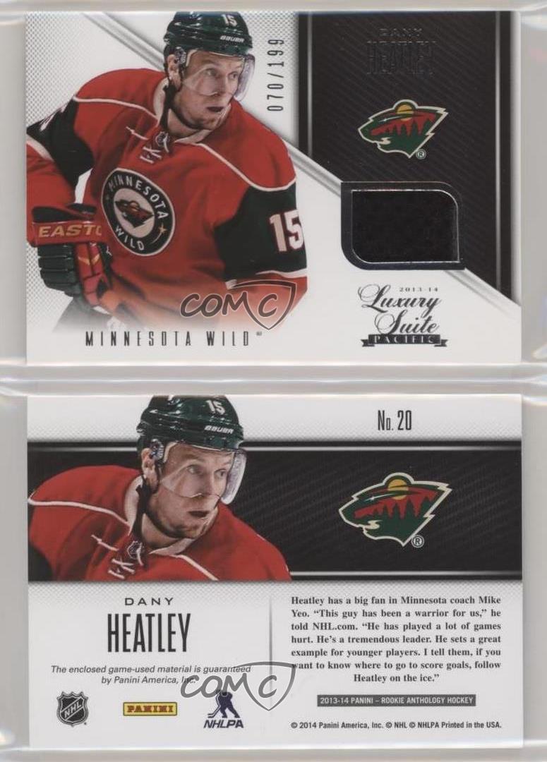 2013-14 Panini Rookie Anthology Luxury Suite Memorabilia /199 Dany Heatley #20