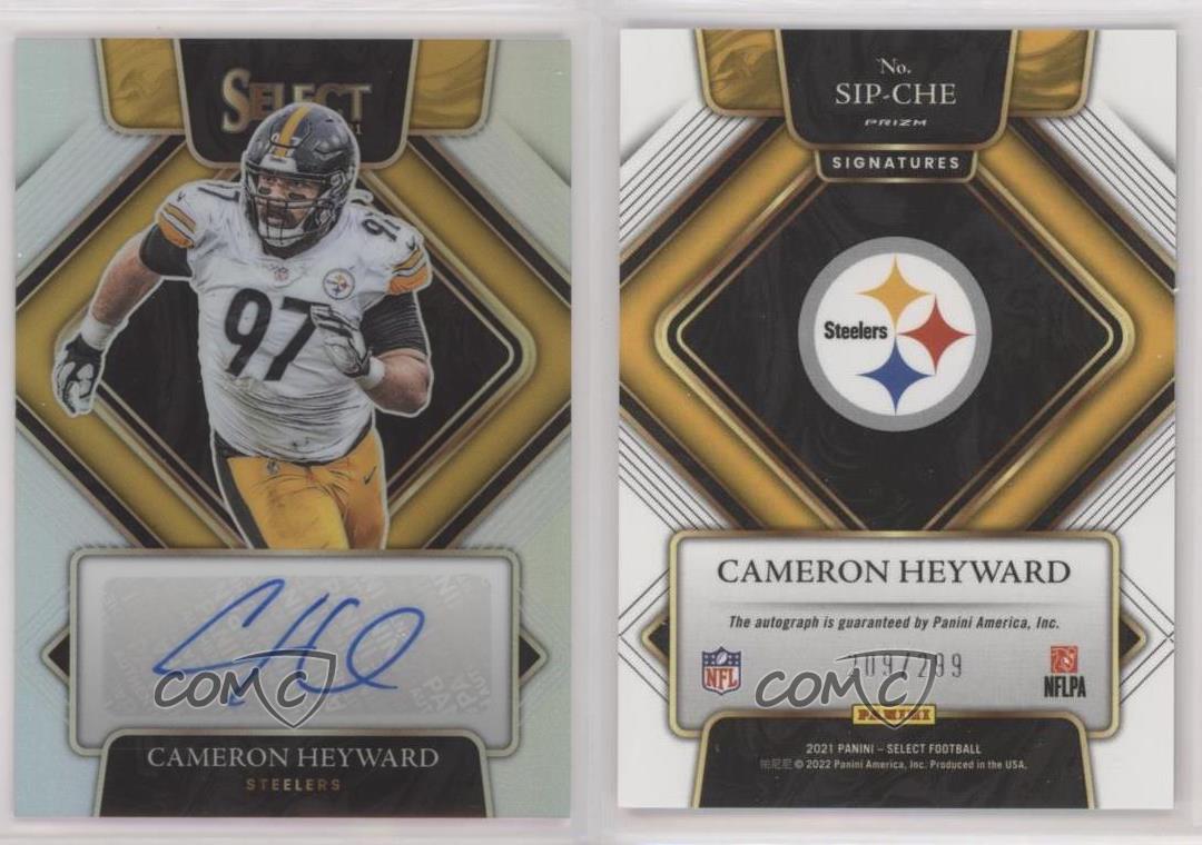 2021 Panini Seleziona Firme /299 Cameron Heyward #SIP-CHE Auto - Foto 3 di 3