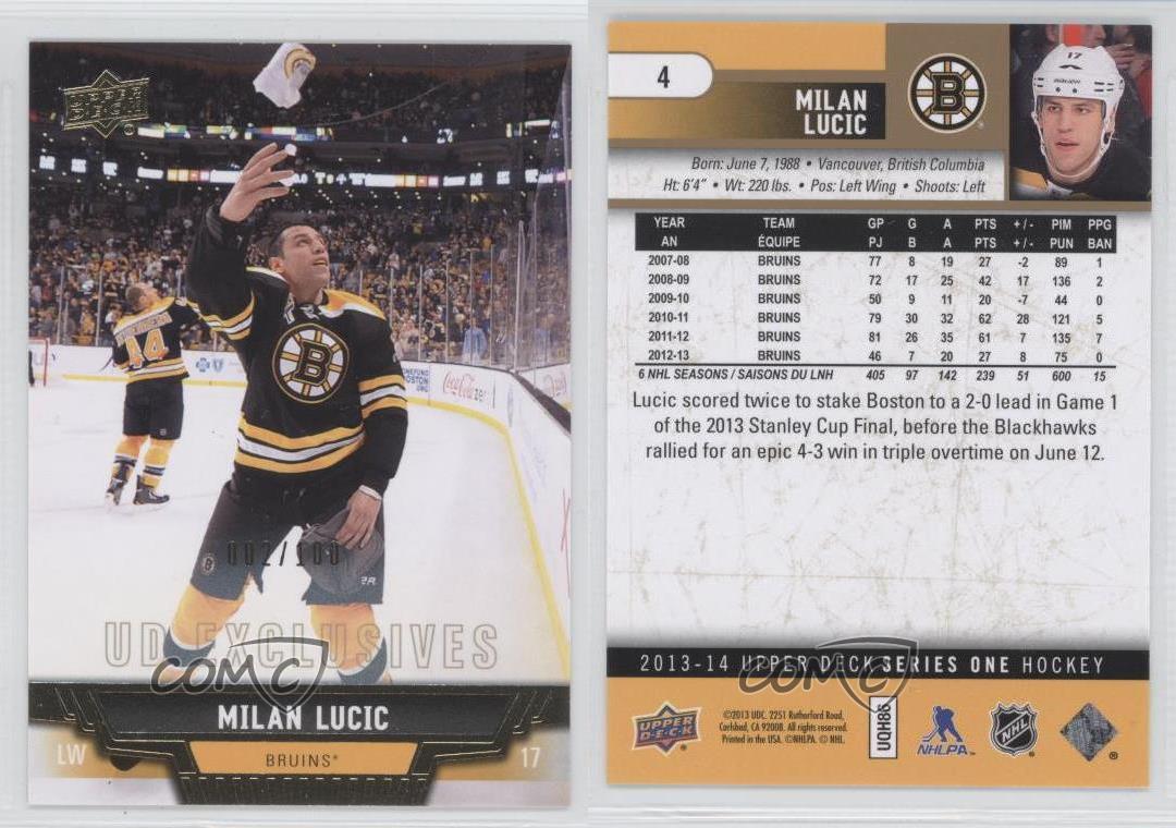 Milan Lucic Hockey Card 2019-20 Upper Deck #433 Milan Lucic