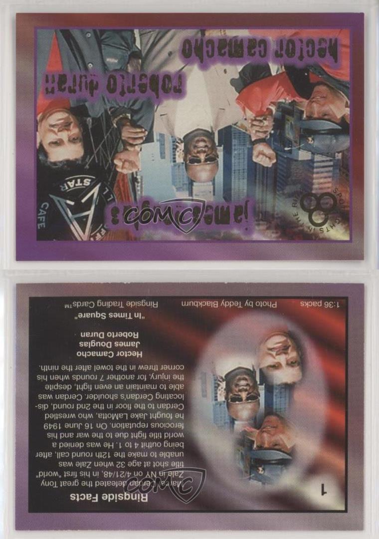 1996 Ringside Spotlights in the Ring Buster Douglas Hector Camacho Roberto Duran - Picture 4 of 4