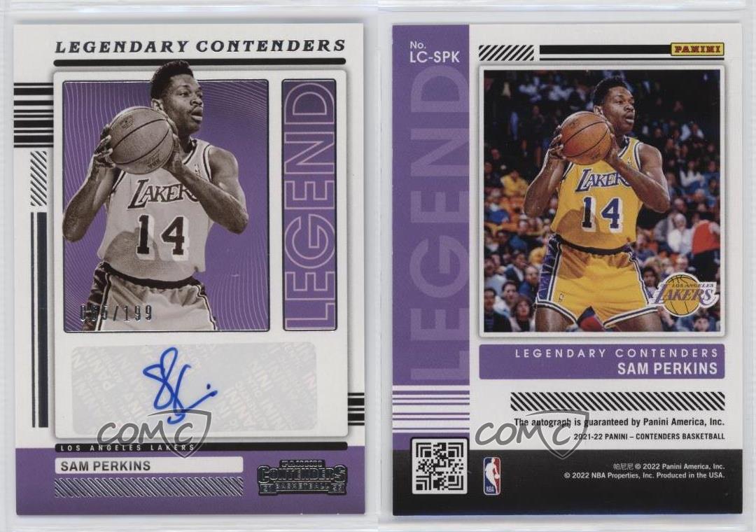 2021-22 Panini Contenders Legendary /199 Sam Perkins #LC-SPK Auto