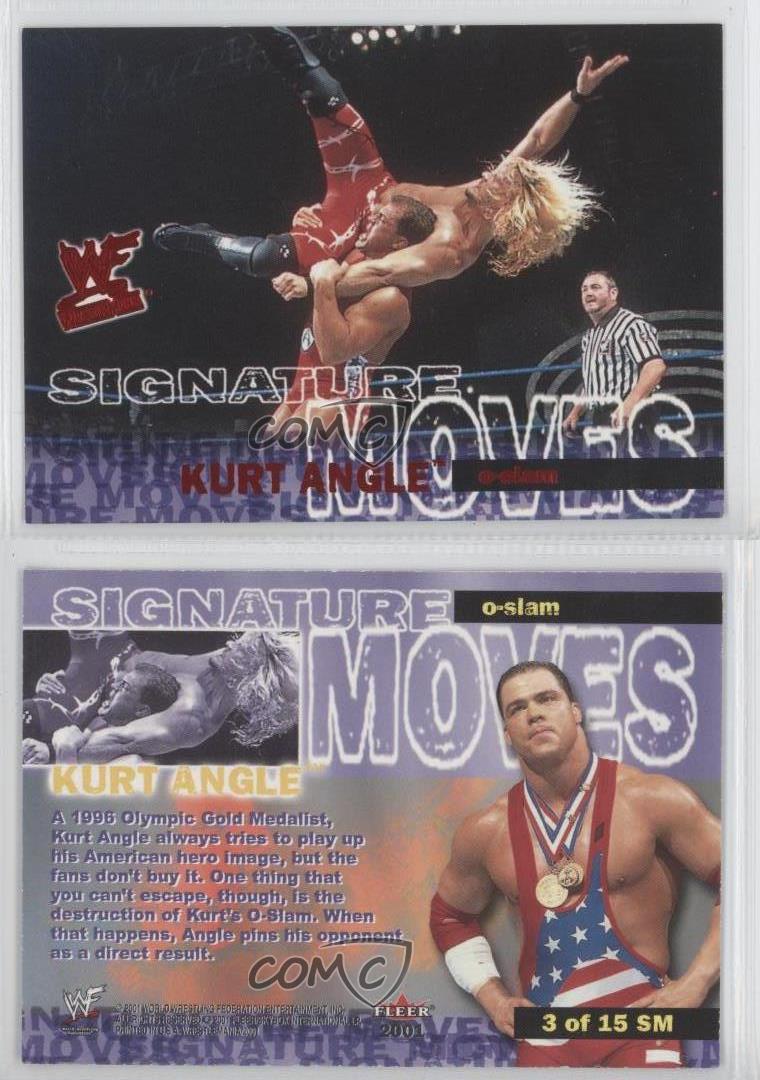 THE UNDERTAKER 2001 Fleer WWE SIGNATURE MOVES Insert Card 7SM