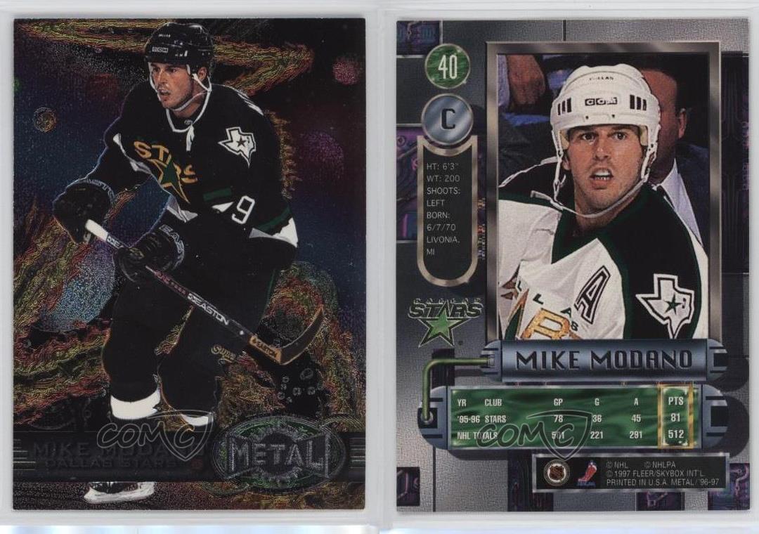 1996-97 Fleer Metal Universe Mike Modano #40 HOF