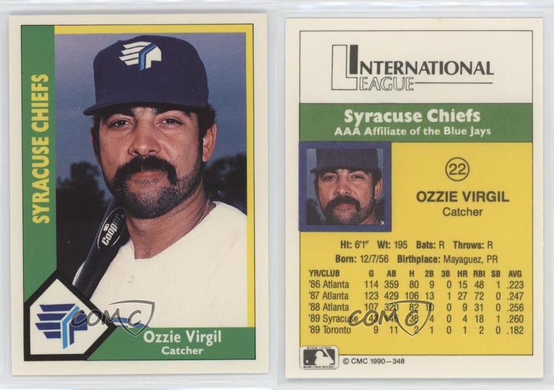 1990 CMC AAA/ProCards A & AA Packs Ozzie Virgil #348 - Picture 3 of 4