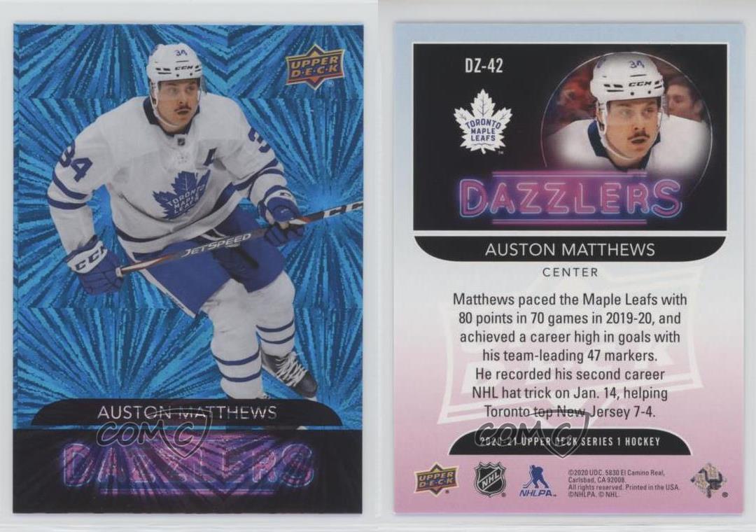 2020-21 Upper Deck Dazzlers Auston Matthews #DZ-42