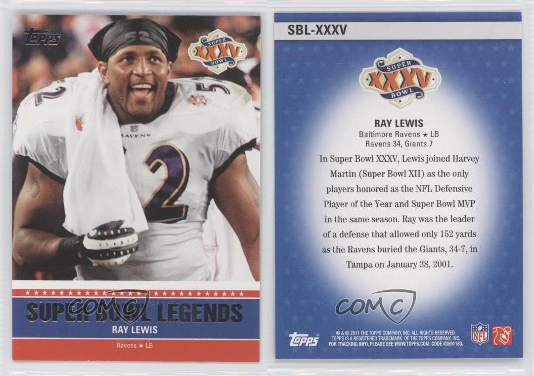 2011 TOPPS LEGENDS Football Fran Ray Lewis