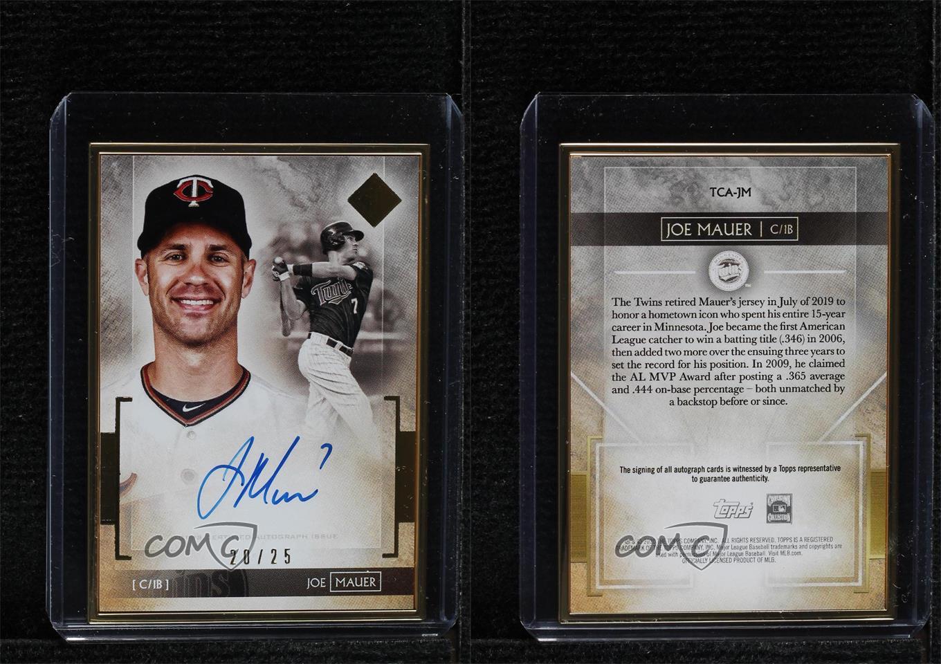 The Adventure Begins  '20 Topps Transcendent Coll. Joe Mauer Auto