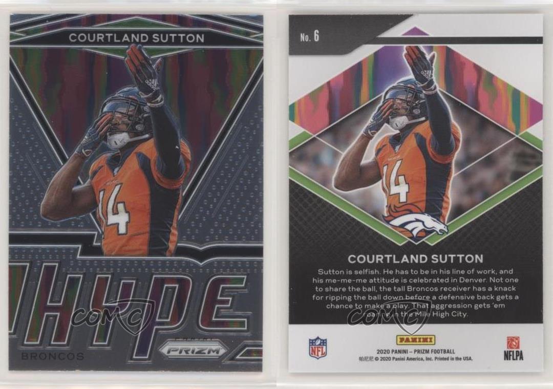 2020 Panini Prizm Hype Courtland Sutton #6 - Bild 4 von 7