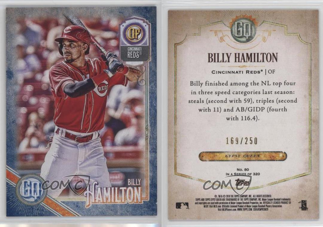 2018 Topps Gypsy Queen Indigo /250 Billy économies Hamilton #80