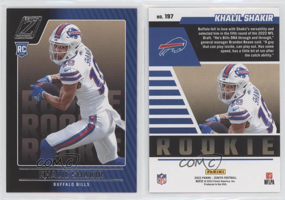 2022 Zenith #197 RC Khalil Shakir Buffalo Bills