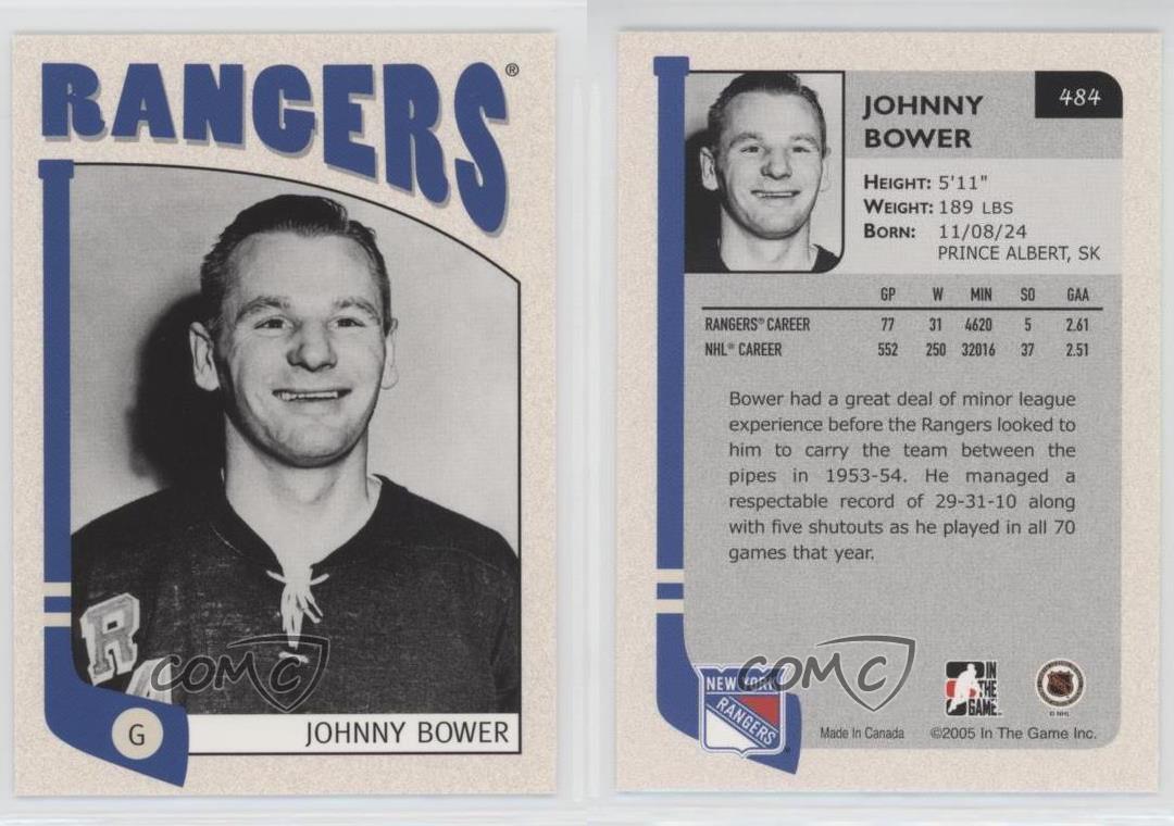 2004-05 ITG Franchises Update Edition Johnny Bower #484 HOF - Picture 3 of 4