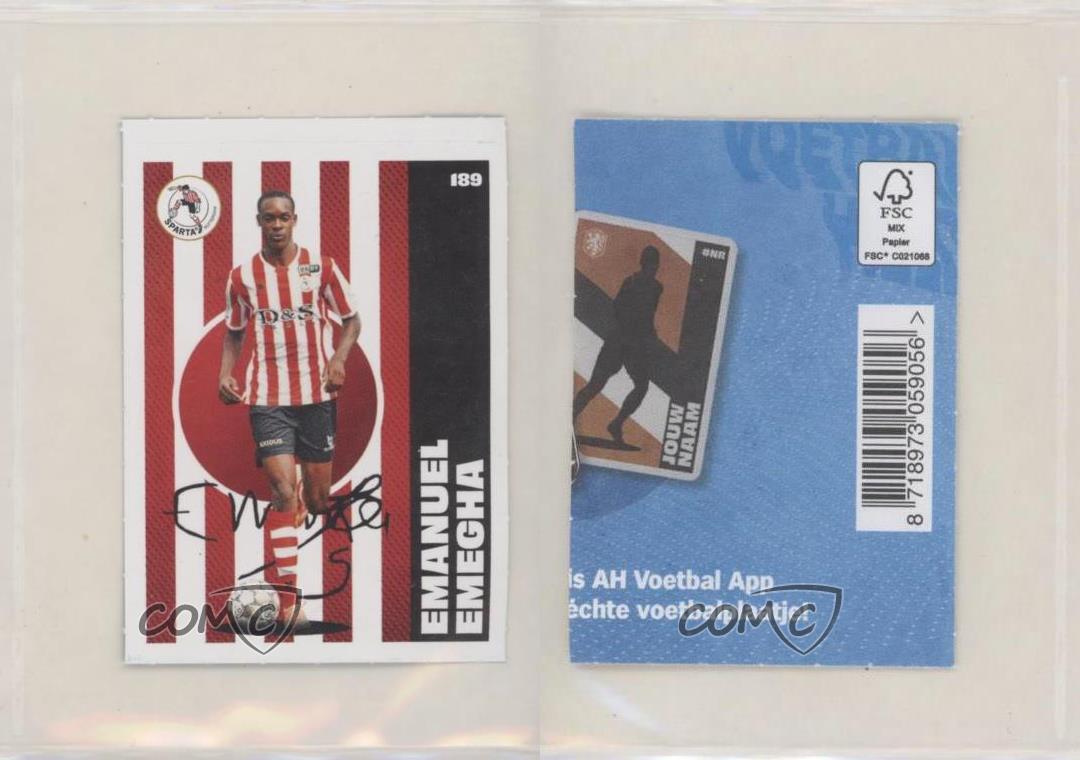 Eerlijk pensioen Beschuldiging 2020-21 Albert Heijn Onze Voetbal Helden Stickers Emanuel Emegha #189 | eBay