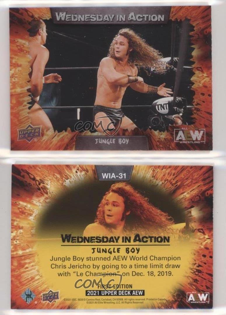 2021 AEW All Elite Wrestling Wednesday in Action Jungle Boy Jack Perry Rookie RC