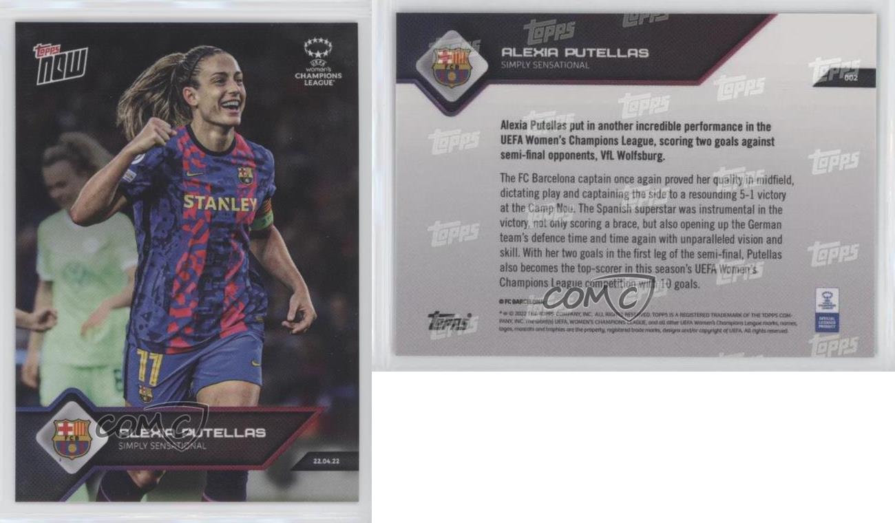 2021-22 Topps Now Women's UCL /3690 Alexia Putellas #002 Rookie RC - Bild 4 von 7