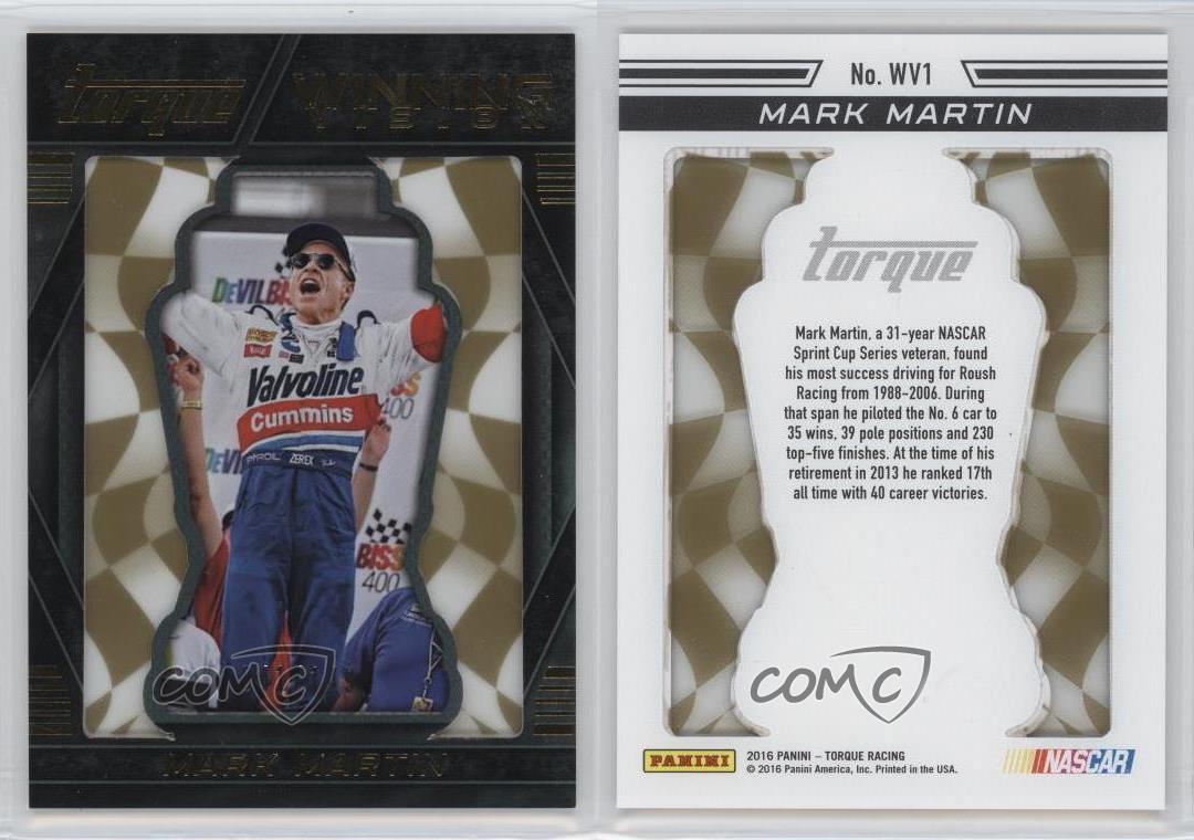 Panini Torque Winning Vision Gold 2016/149 Mark Martin #WV1 HOF - Imagen 3 de 3